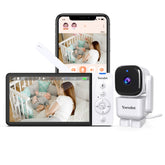 Baby Monitor Wi-fi With 5''fhd Screen, Night Vision And Dual
