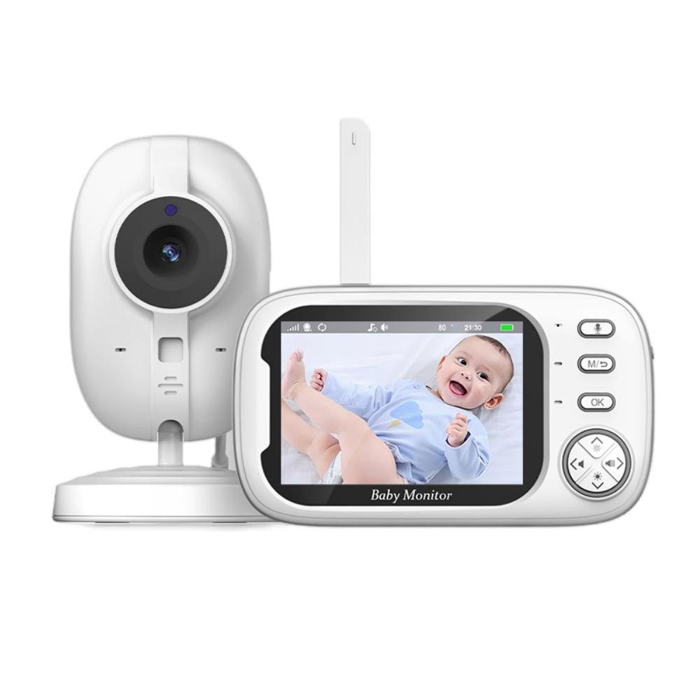 Yoredot Baby Monitor Camera Cordless Night Vision 3.5'' 2000mAh 20H Upgraded Model with Extended Life LCD Screen White 127/220v