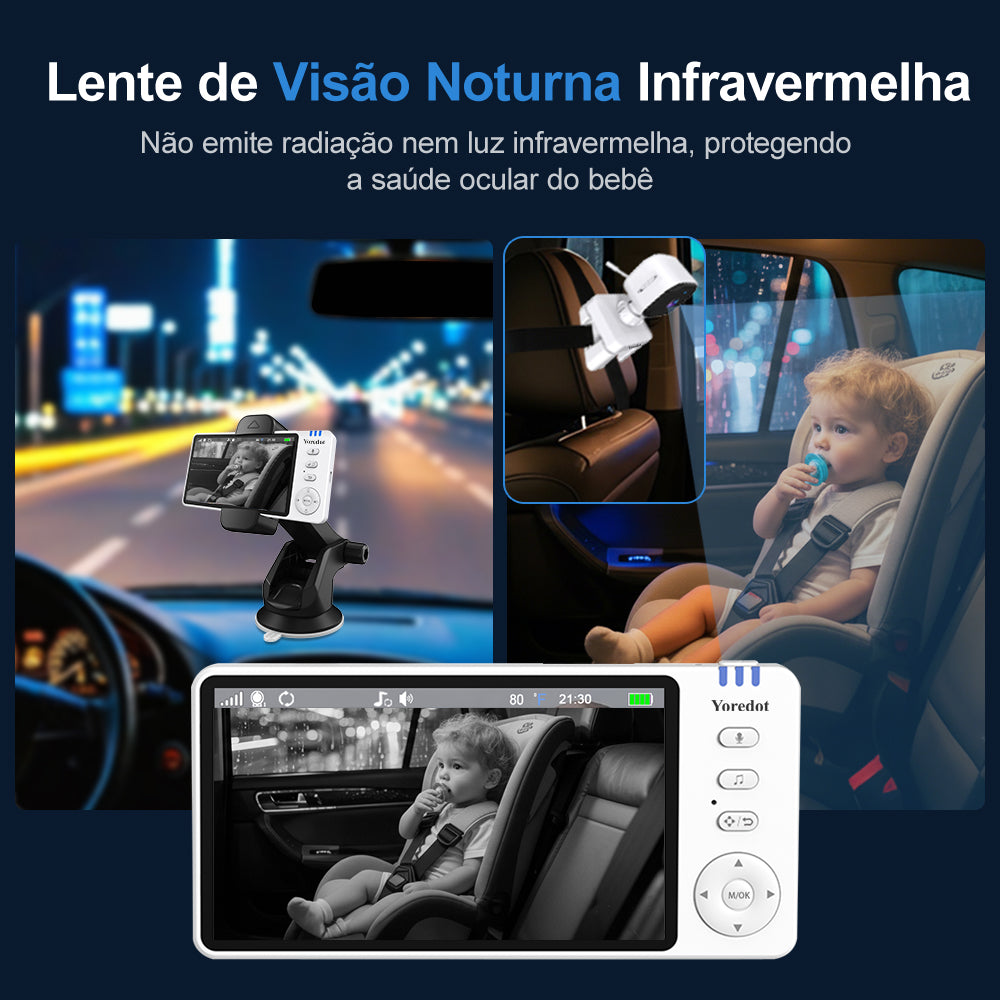Baby Monitor Night Vision Portable Camera With Stand