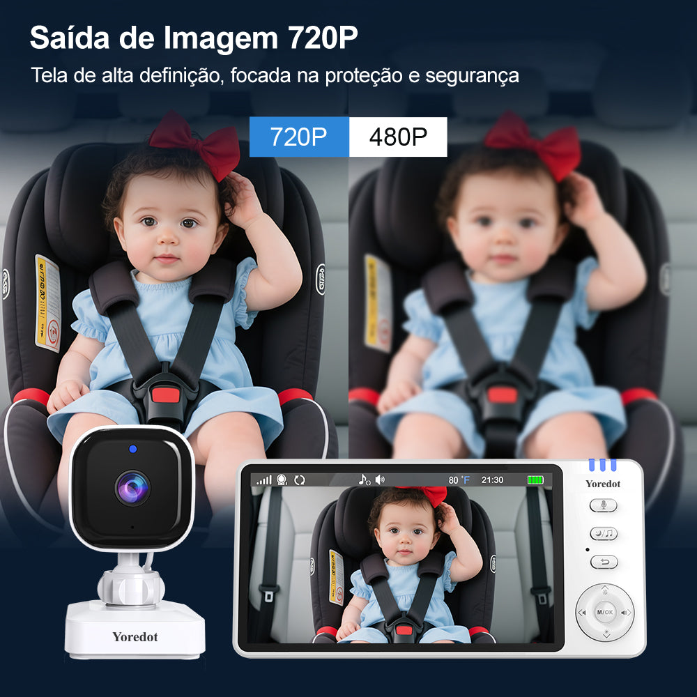 Baby Monitor Night Vision Portable Camera With Stand