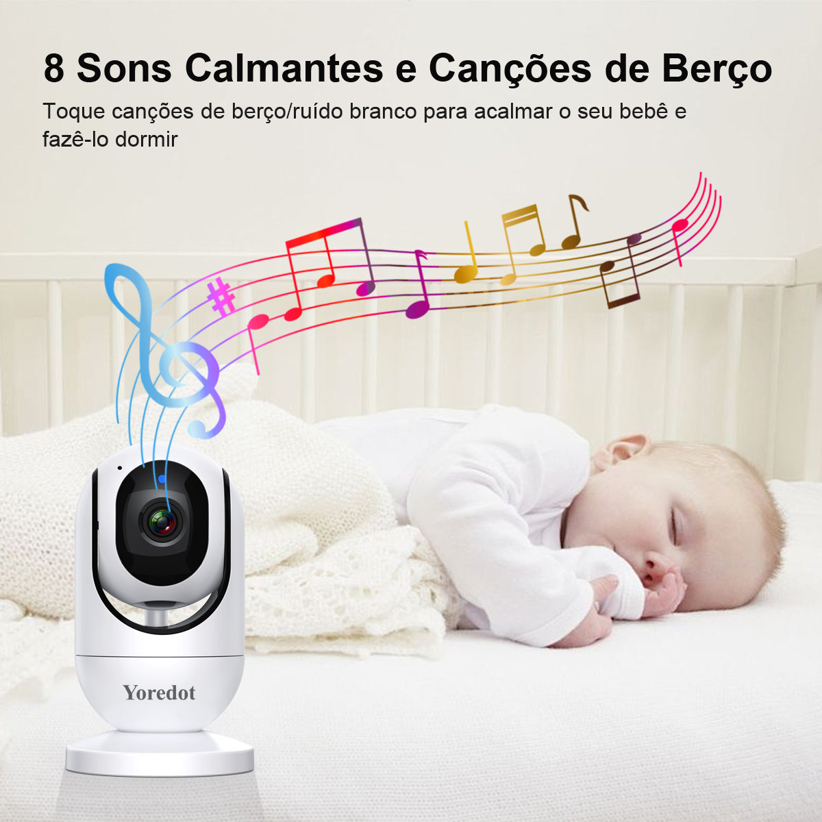 Baby Monitor Camera 7'' Fhd S/wire Night Vision 1080p