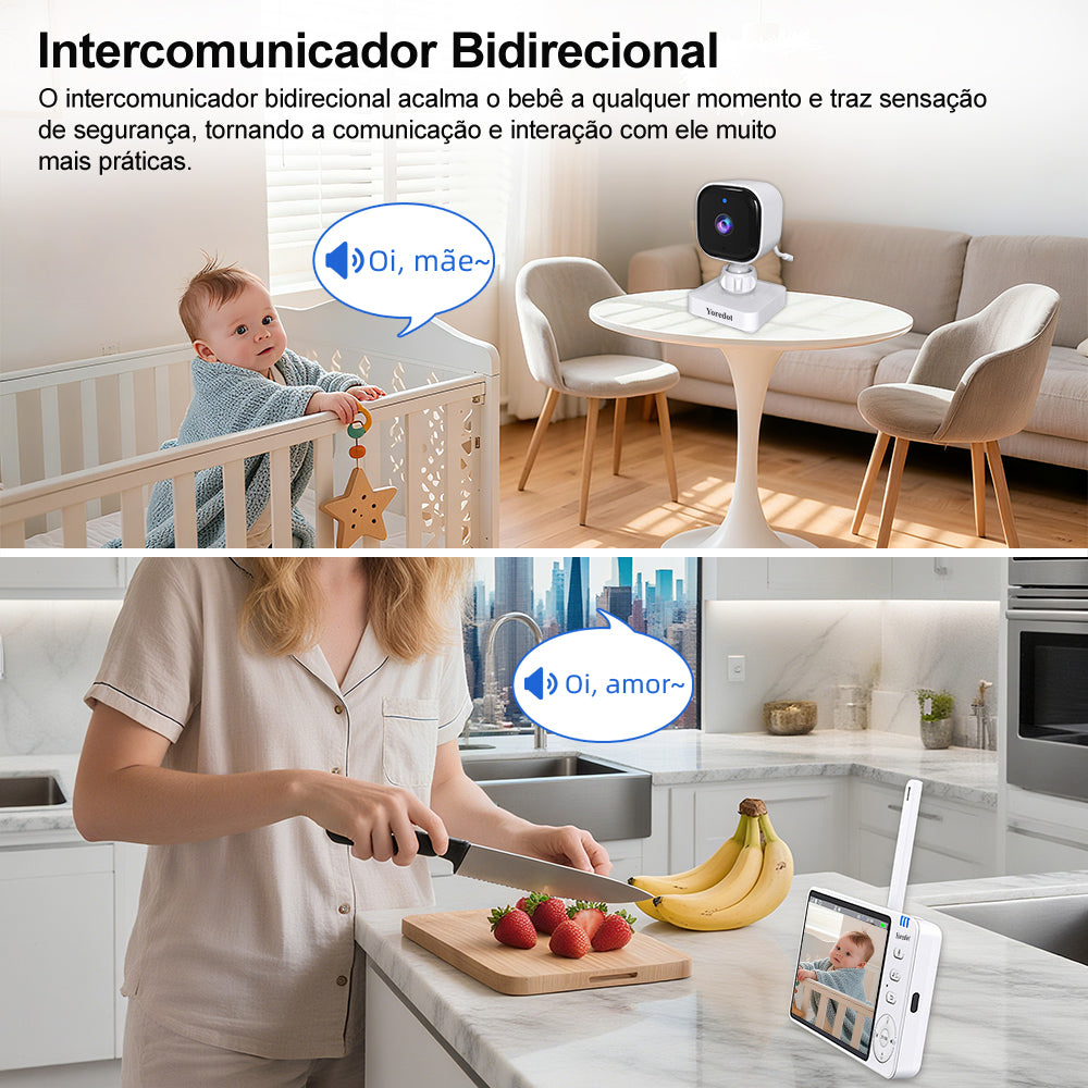 Baby Monitor Night Vision Portable Camera With Stand
