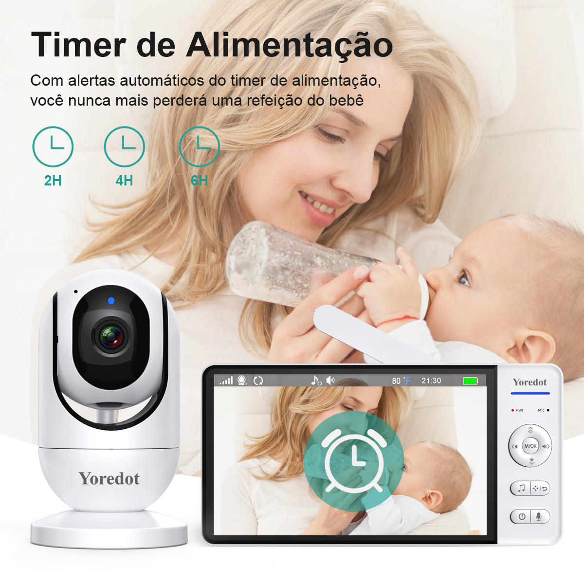 Baby Monitor Camera 7'' Fhd S/wire Night Vision 1080p