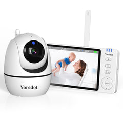 Baby Monitor Camera S/Wire Night Vision 5'' LCD Large Screen High Definition Y-1001 Multifunctional Alarm with Microphone